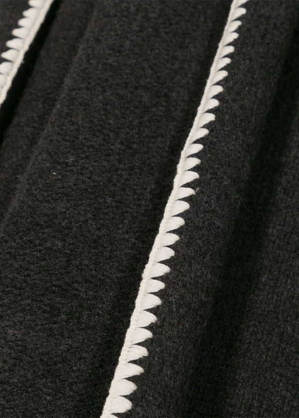 TOTEME Grey M??lange Wool Cashmere Scarf - NOBLEMARS
