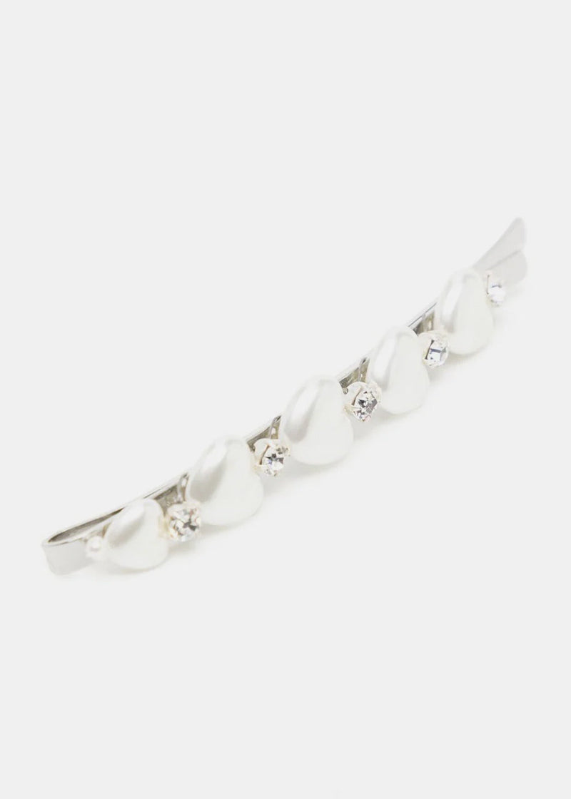 Simone Rocha Pearl Heart Hair Clip - NOBLEMARS