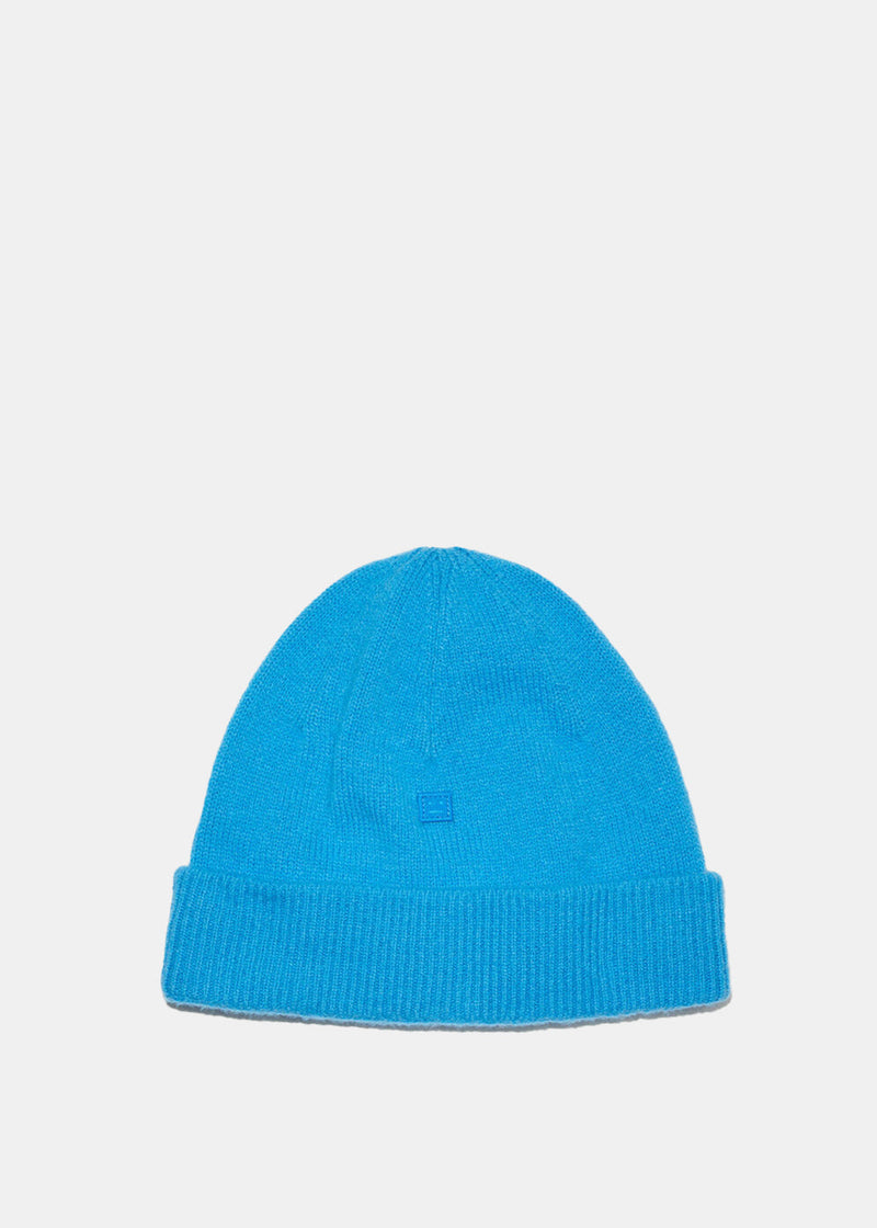Acne Studios Blue Micro Face Patch Beanie - NOBLEMARS