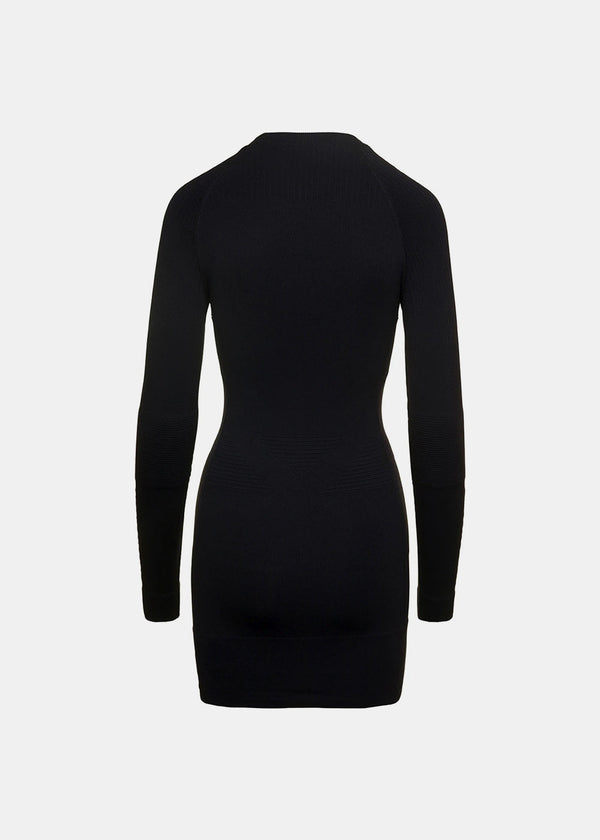 Balenciaga Black Long Sleeve Mini Tight Dress - NOBLEMARS