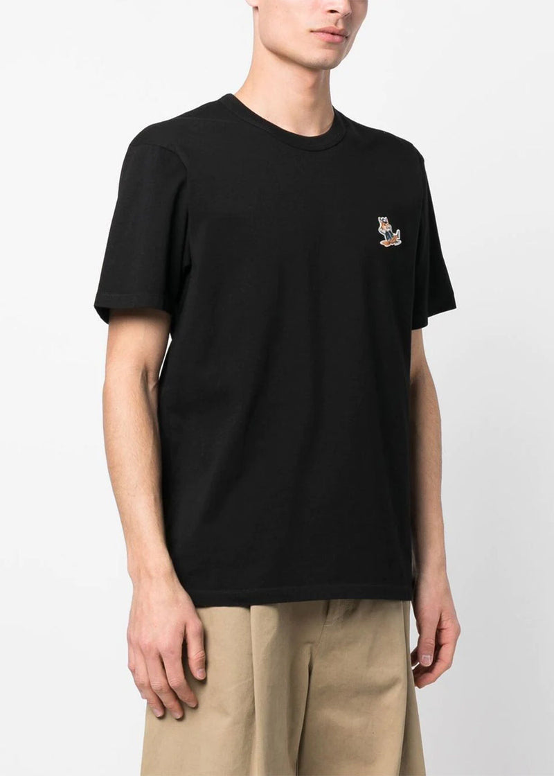 Maison Kitsun¨¦ Black Dressed Fox Patch T-Shirt - NOBLEMARS