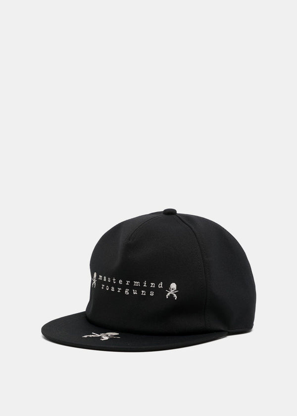 Mastermind World Black Logo-Embroidered Baseball Cap - NOBLEMARS