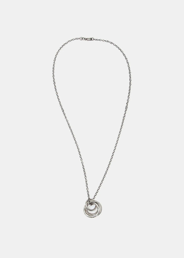 Werkstatt:M¨¹nchen Silver Four Rings Necklace - NOBLEMARS