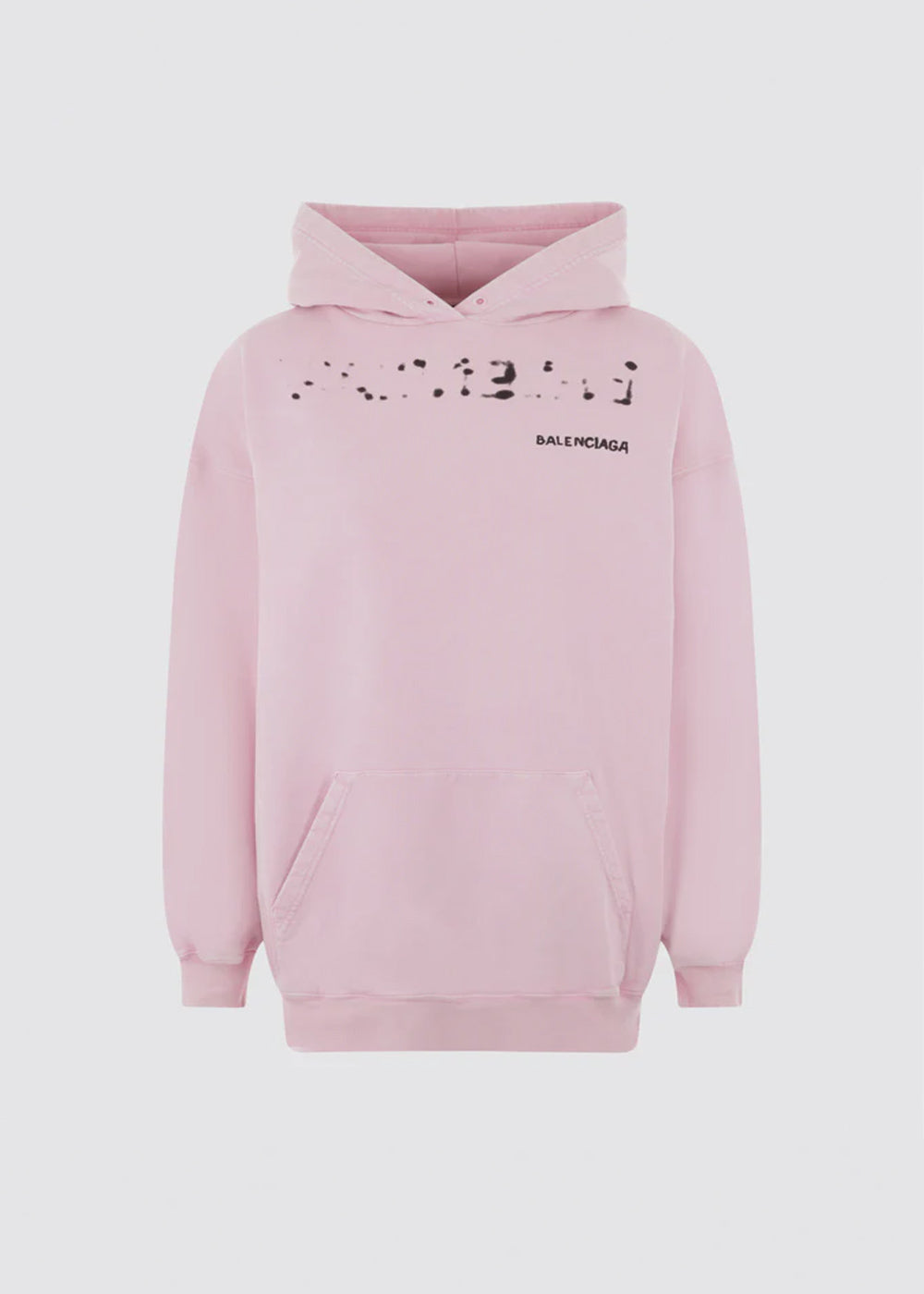 Balenciaga pink 2025 logo hoodie