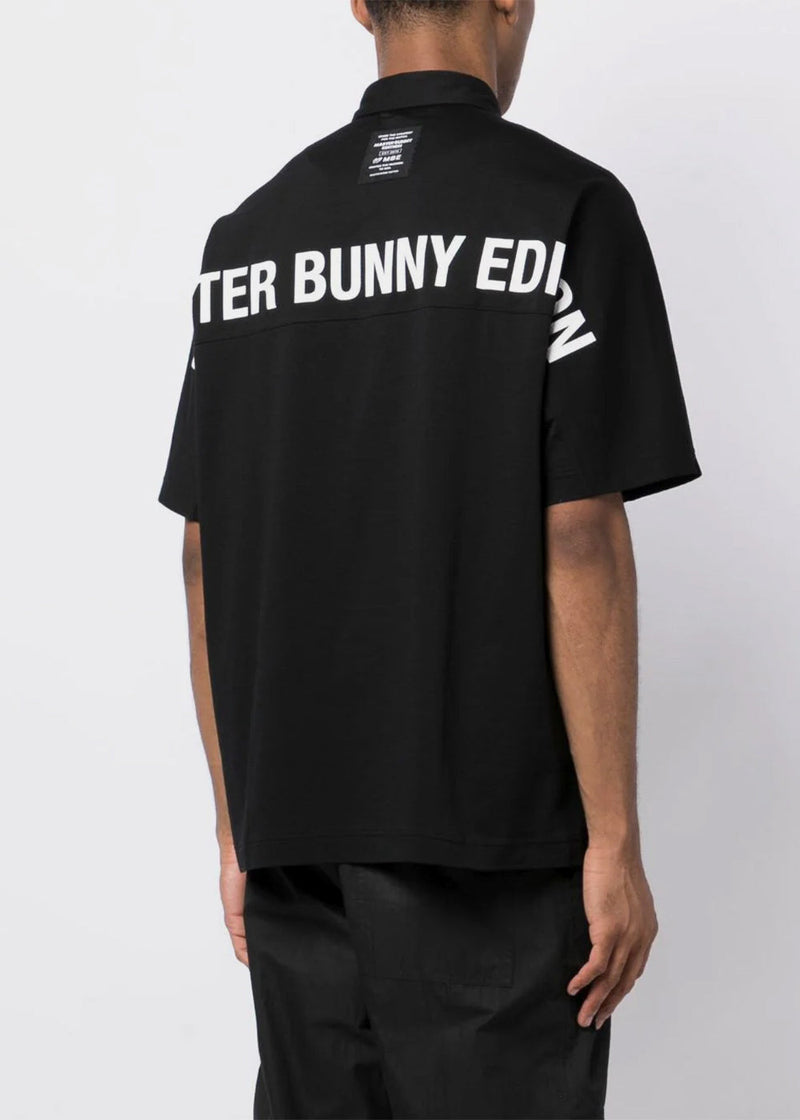 MASTER BUNNY EDITION Black Coolmax Eco Seersucker Birdseye Polo Shirt - NOBLEMARS
