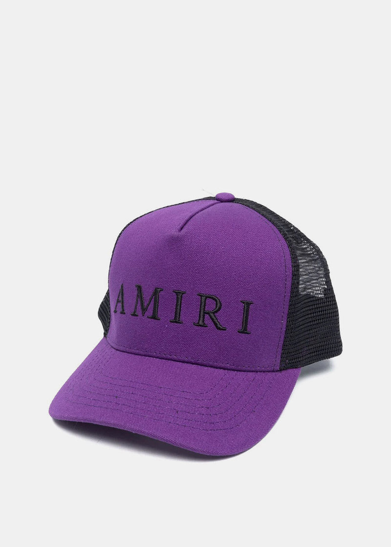 Amiri Purple & Black Embroidered Trucker Cap