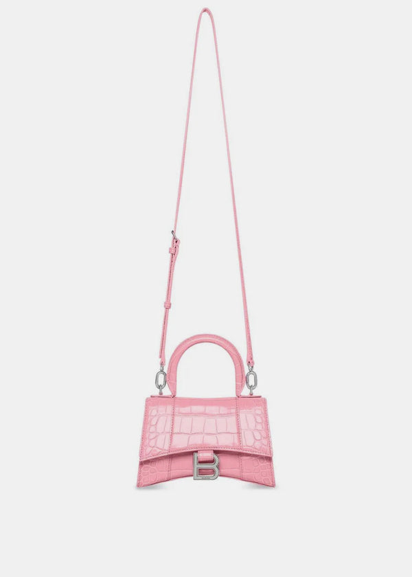 Balenciaga Pink Hourglass XS Bag - NOBLEMARS