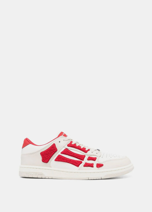 AMIRI Red/White Skel Top Low Sneakers - NOBLEMARS
