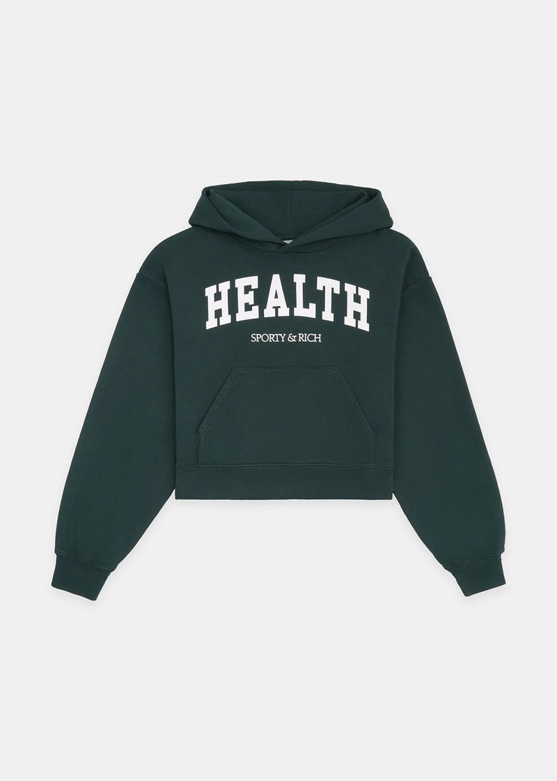 Sporty & Rich Forest Health-Logo Hoodie - NOBLEMARS