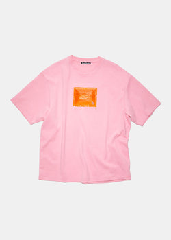 Acne Studios Pink Logo T-shirt - NOBLEMARS
