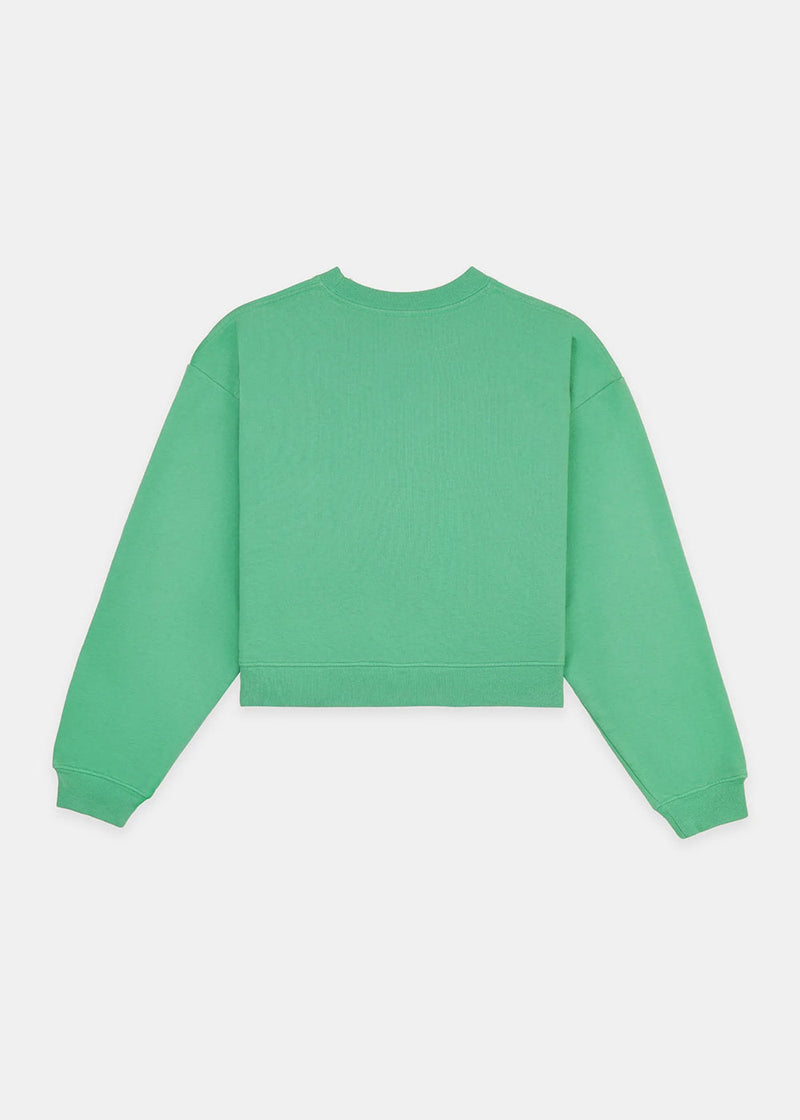 Sporty & Rich Green Regal Cropped Sweatshirt - NOBLEMARS