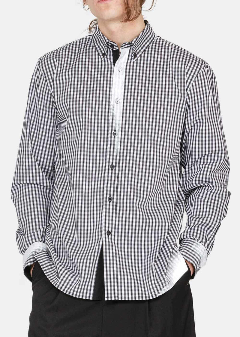 ADER error Black & White Check Shirt - NOBLEMARS