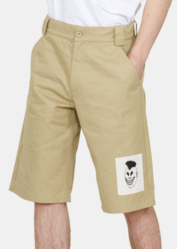 Rassvet Beige Cotton Shorts - NOBLEMARS