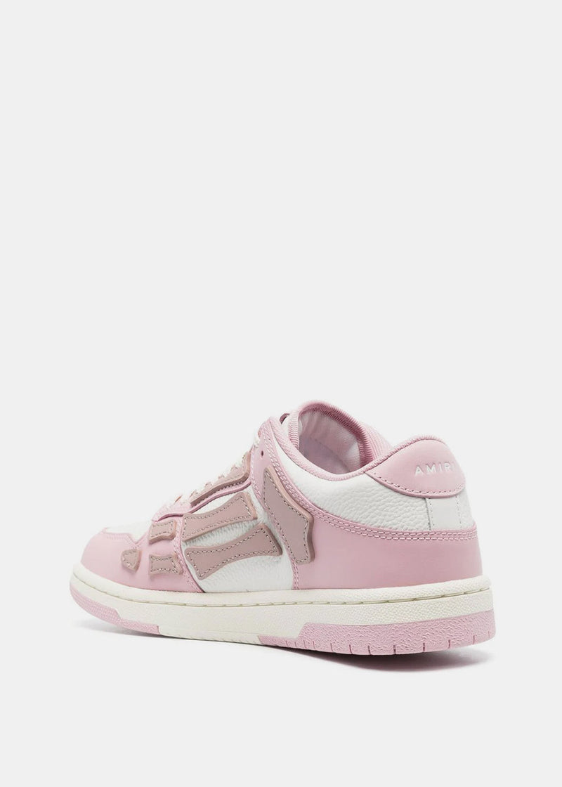 AMIRI Skel-Top Low White / Pink Low Top Sneakers - Sneak in Peace