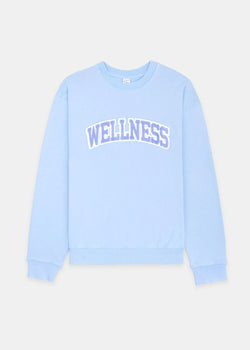Sporty & Rich Blue Wellness Bouclé Sweatshirt - NOBLEMARS
