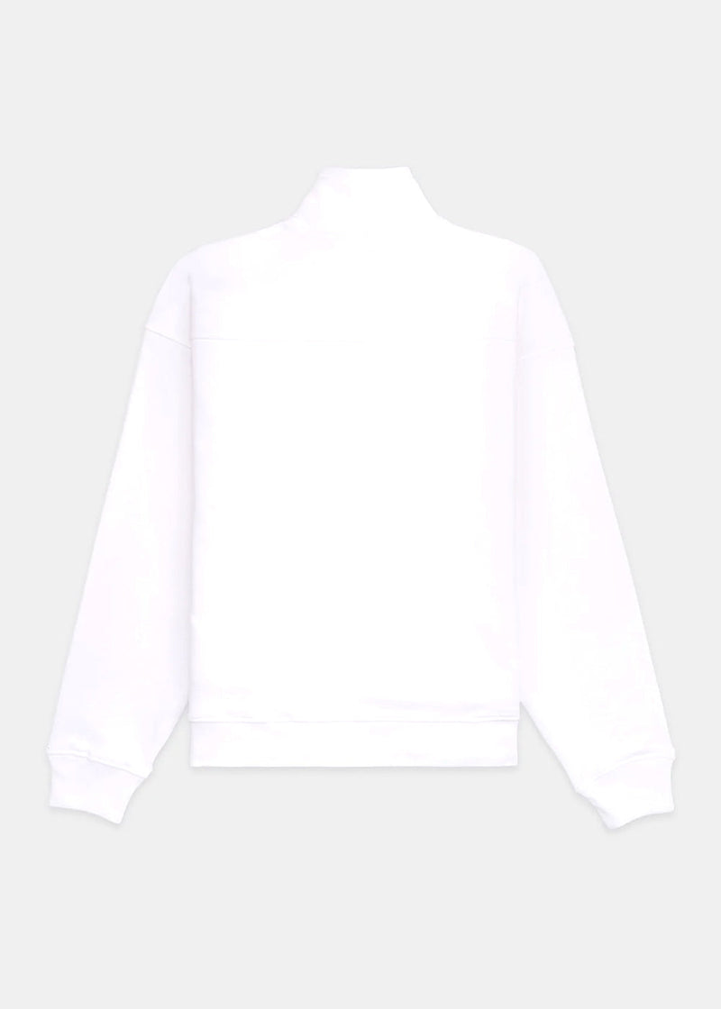 Sporty & Rich White H&W Club Quarter Zip Sweatshirt - NOBLEMARS