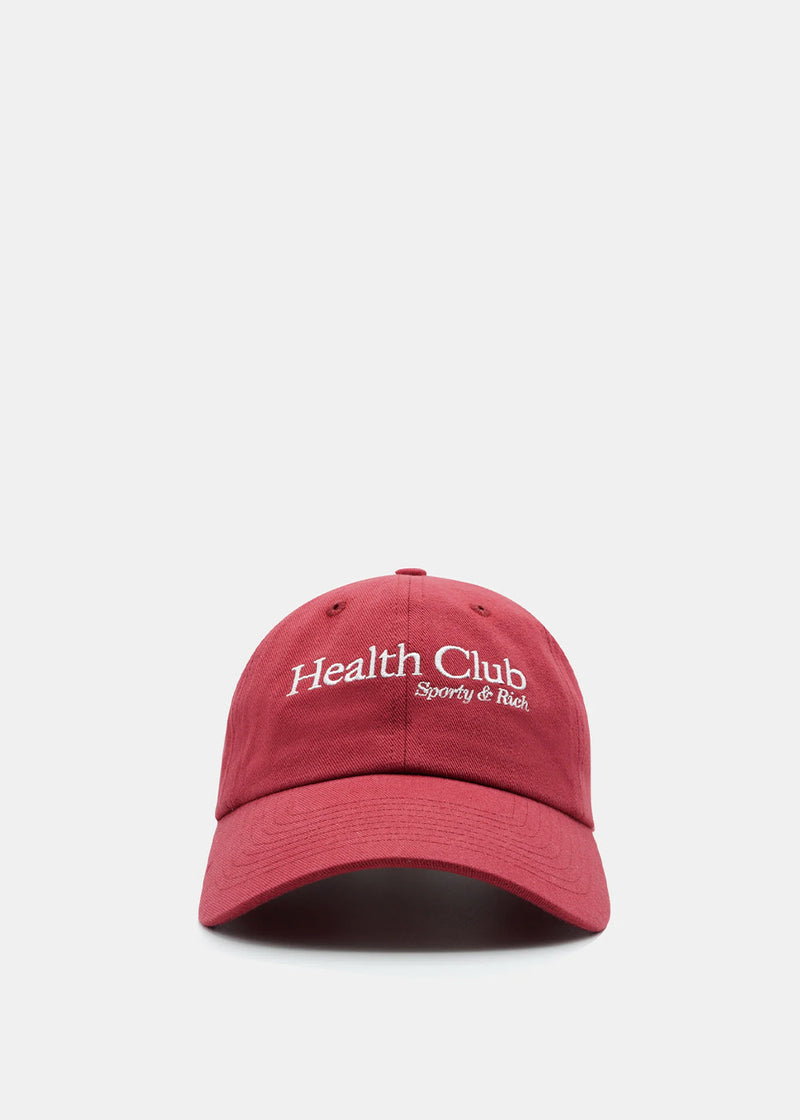 Sporty & Rich Red Health Club Hat - NOBLEMARS