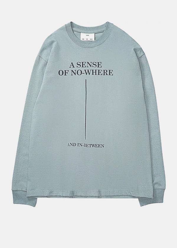SONG FOR THE MUTE Grey Slogan Print Oversized Pullover - NOBLEMARS
