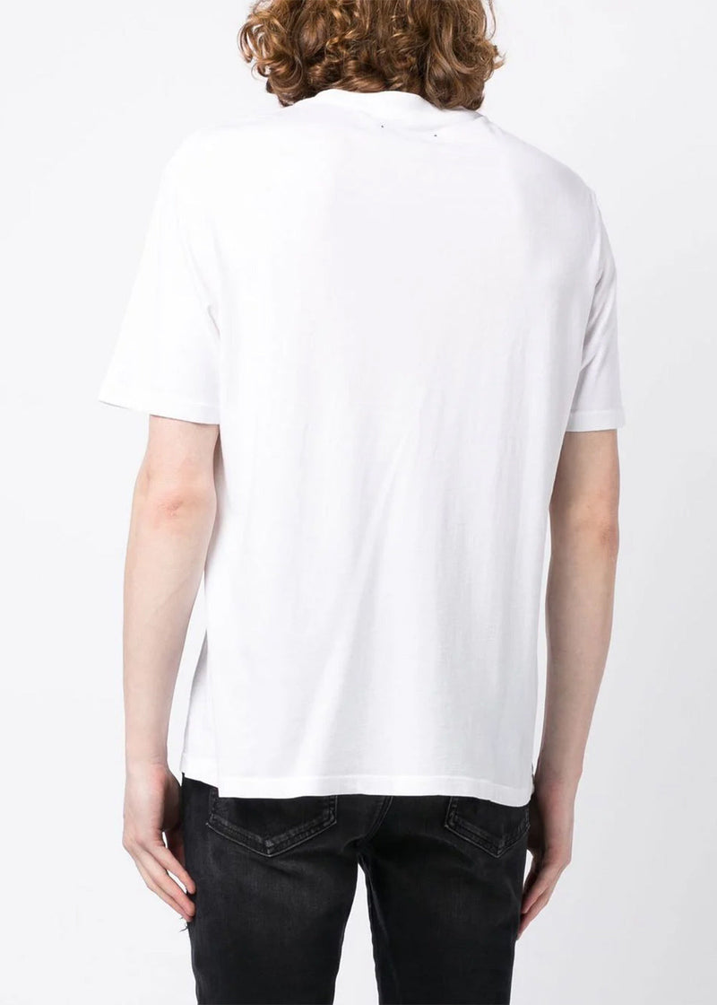 Amiri White MA Bar Logo-Print T-shirt - NOBLEMARS