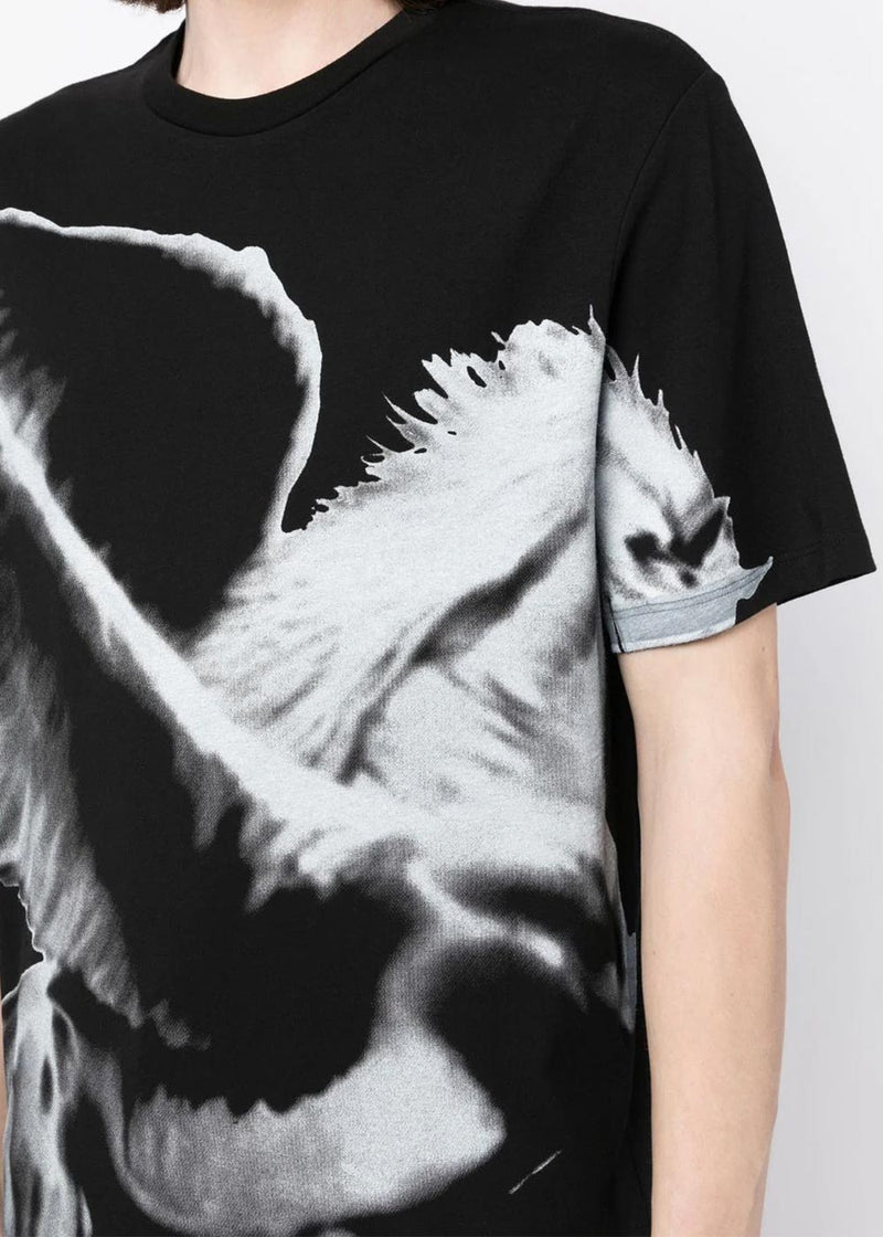 Amiri Black Pegasus Graphic-Print T-shirt - NOBLEMARS