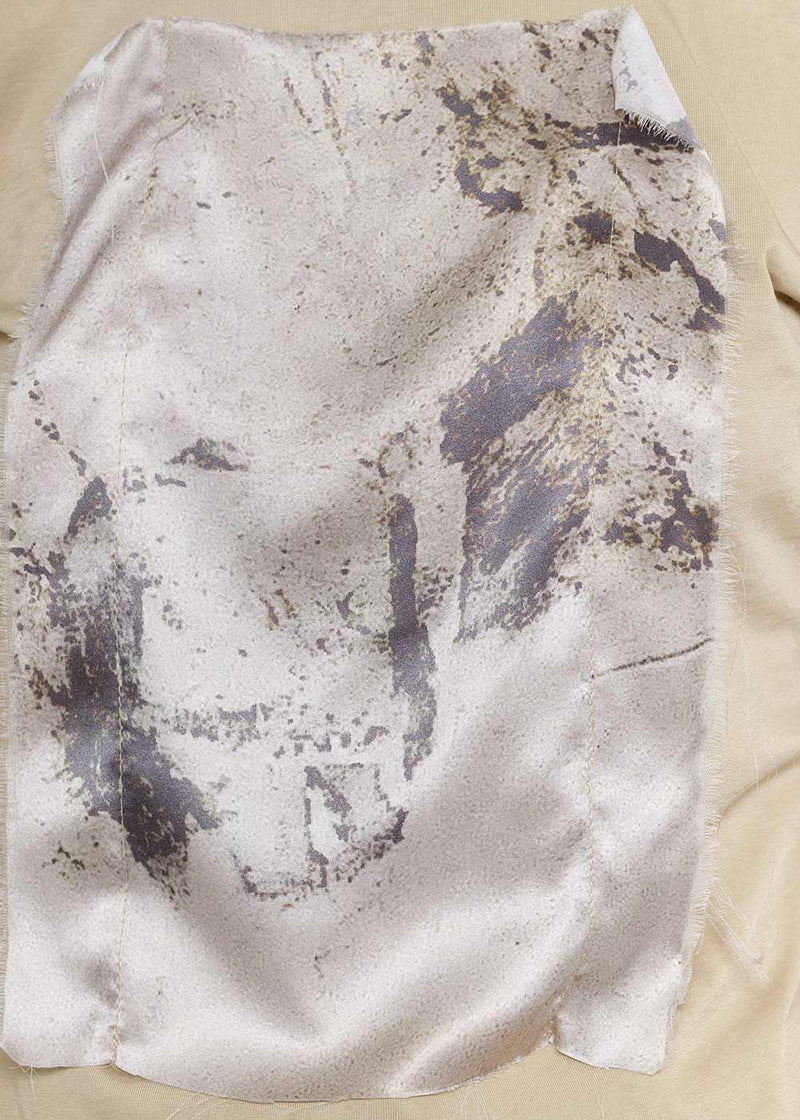 Peng Tai Beige Low-Back Cotton Silk T-Shirt - NOBLEMARS