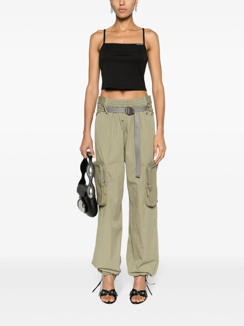 T BY ALEXANDER WANG Women W/ Skinny Woven Label Cami Top - NOBLEMARS