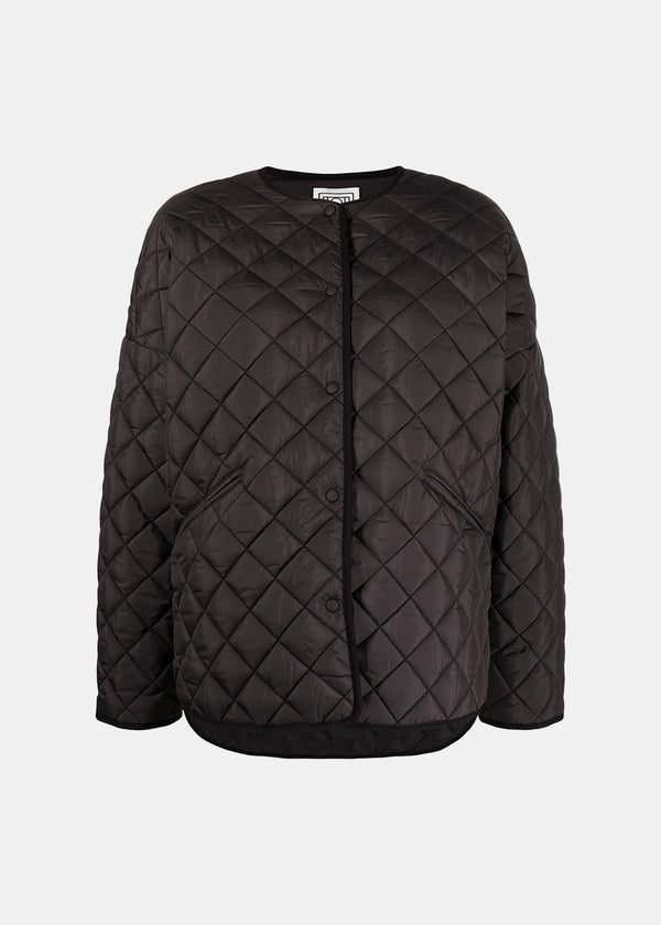 Toteme Black Quilted Jacket - NOBLEMARS
