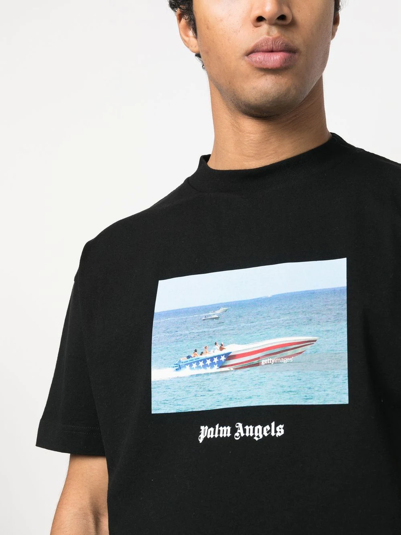 PALM ANGELS MEN CLASSIC LOGO OVER TEE - NOBLEMARS