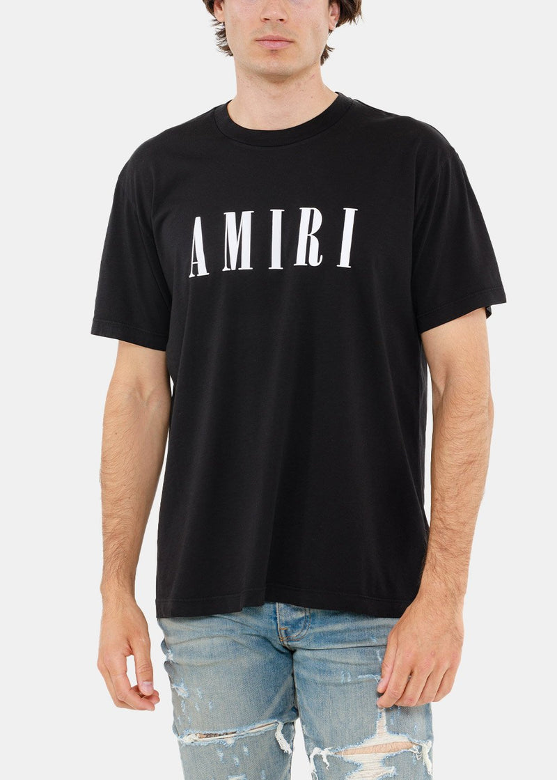 AMIRI Black Core Logo Print T-Shirt - NOBLEMARS