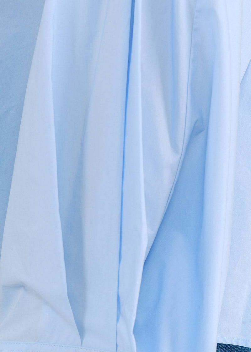 MM6 Maison Margiela Sky Blue Detachable Collar Cropped Blouse - NOBLEMARS