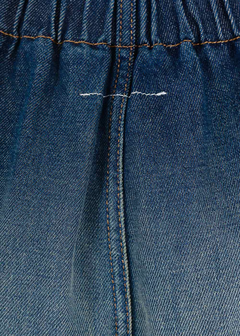 MM6 Maison Margiela Wash Blue Spliced Denim Pants - NOBLEMARS
