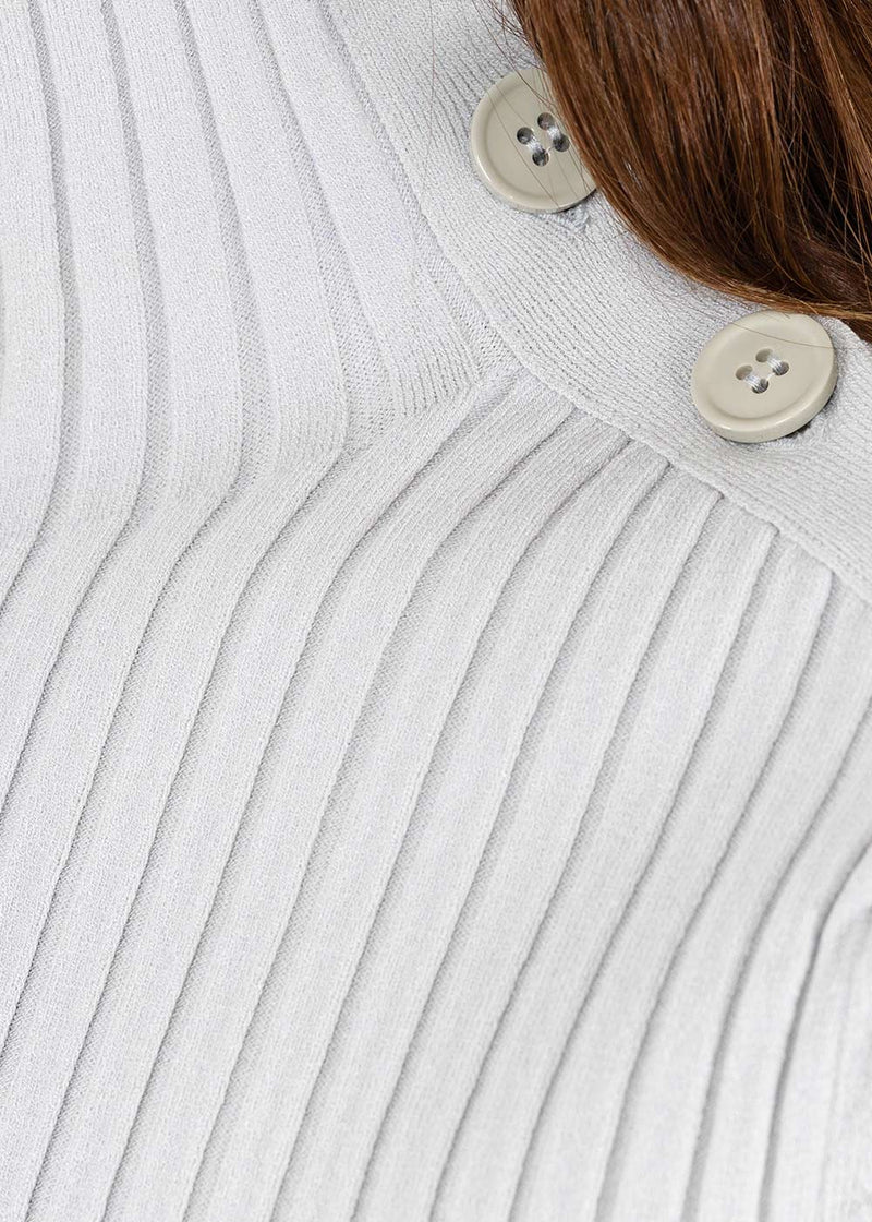 MM6 Maison Margiela Light Grey Stretch Pullover - NOBLEMARS