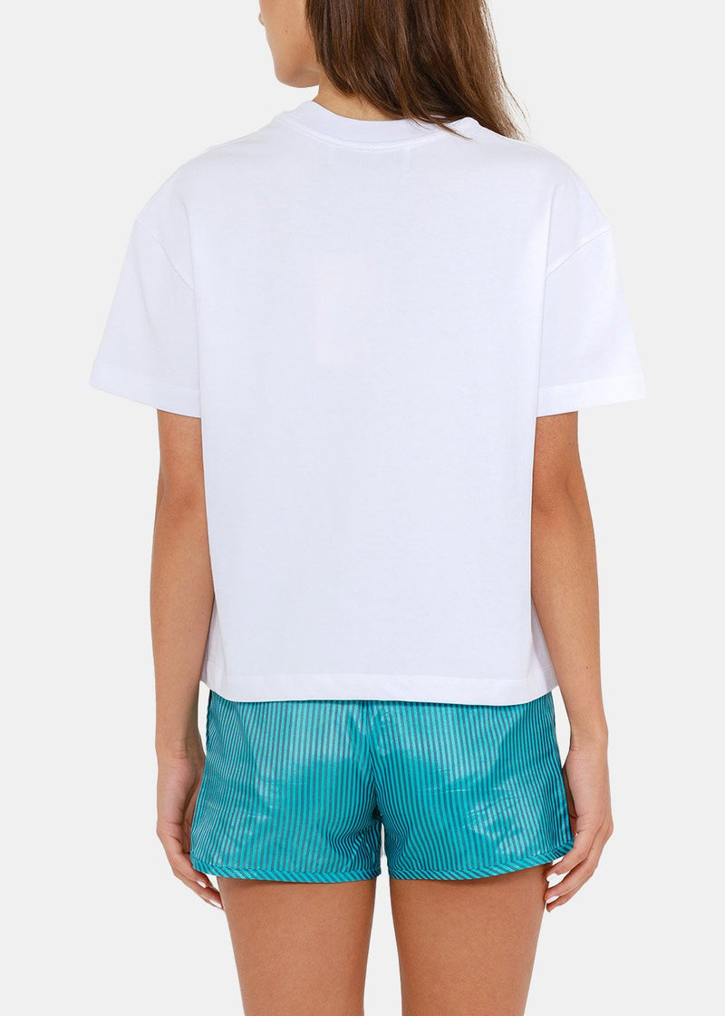 XOXOGOODBOY White Logo Print T-Shirt - NOBLEMARS