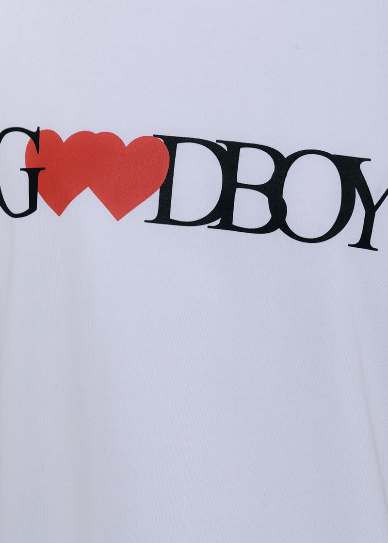 XOXOGOODBOY White Logo Print T-Shirt - NOBLEMARS
