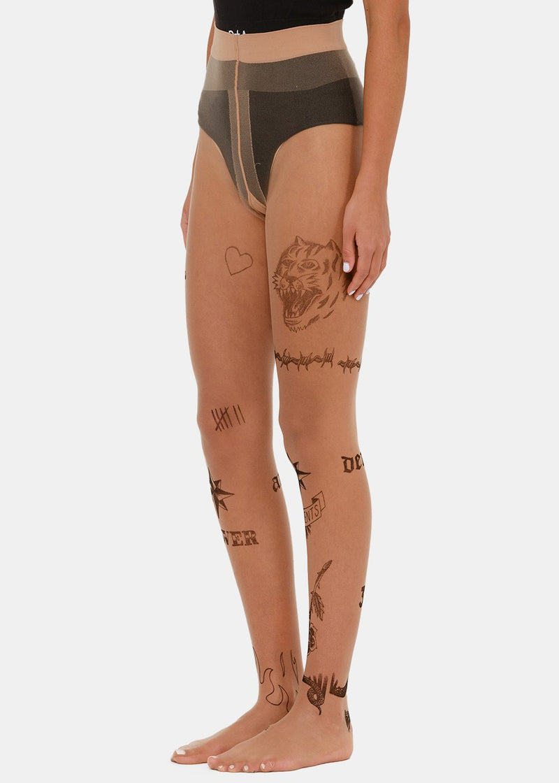 Vetements Leg Tattoo Tights Price