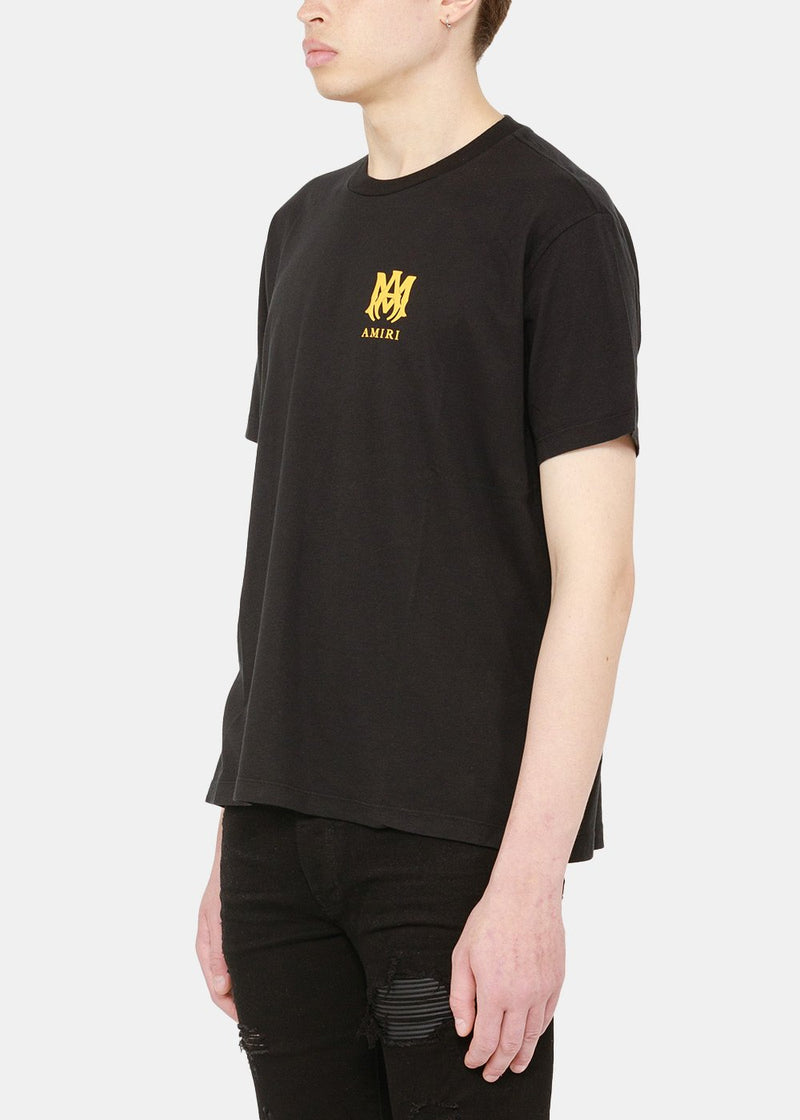 AMIRI Black MA Logo Print T-Shirt - NOBLEMARS