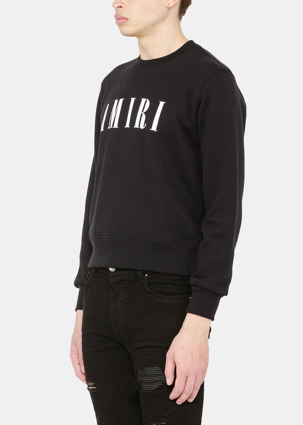 AMIRI Black Core Logo Print Sweatshirt - NOBLEMARS