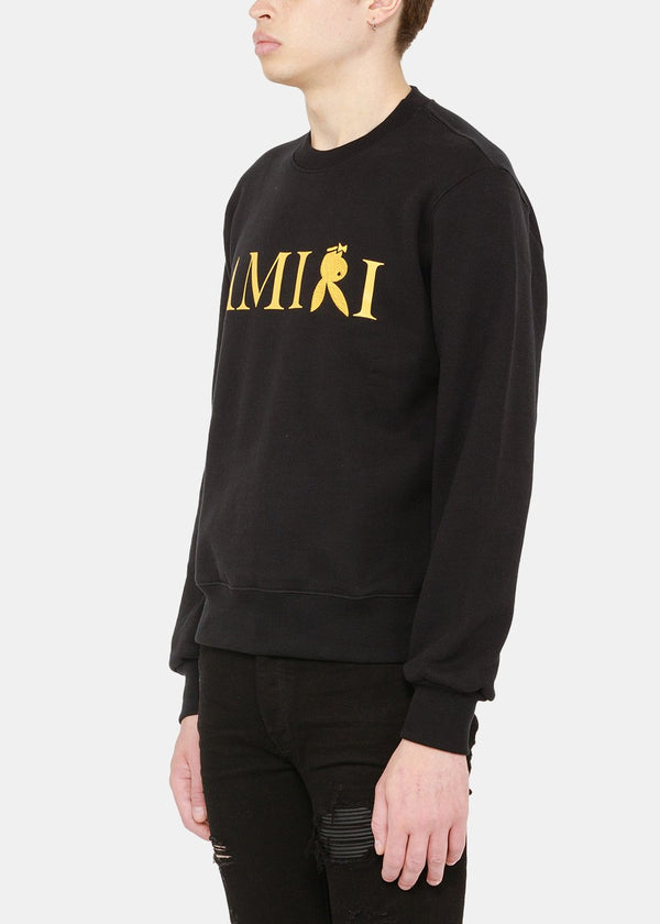 AMIRI Black Reverse Bunny Logo Sweatshirt - NOBLEMARS