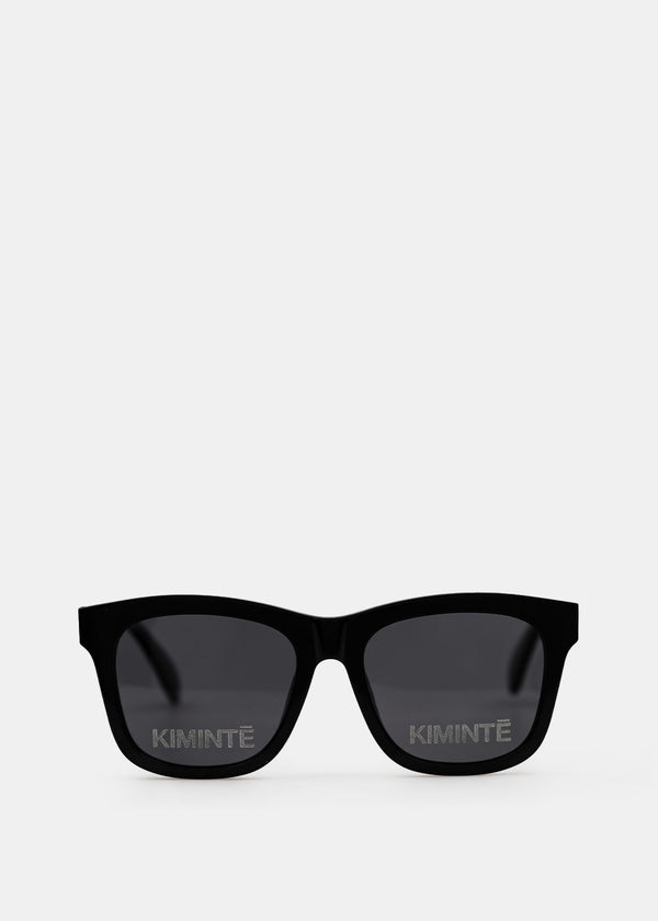 Kimhēkim Black Two-Logo Sunglasses - NOBLEMARS