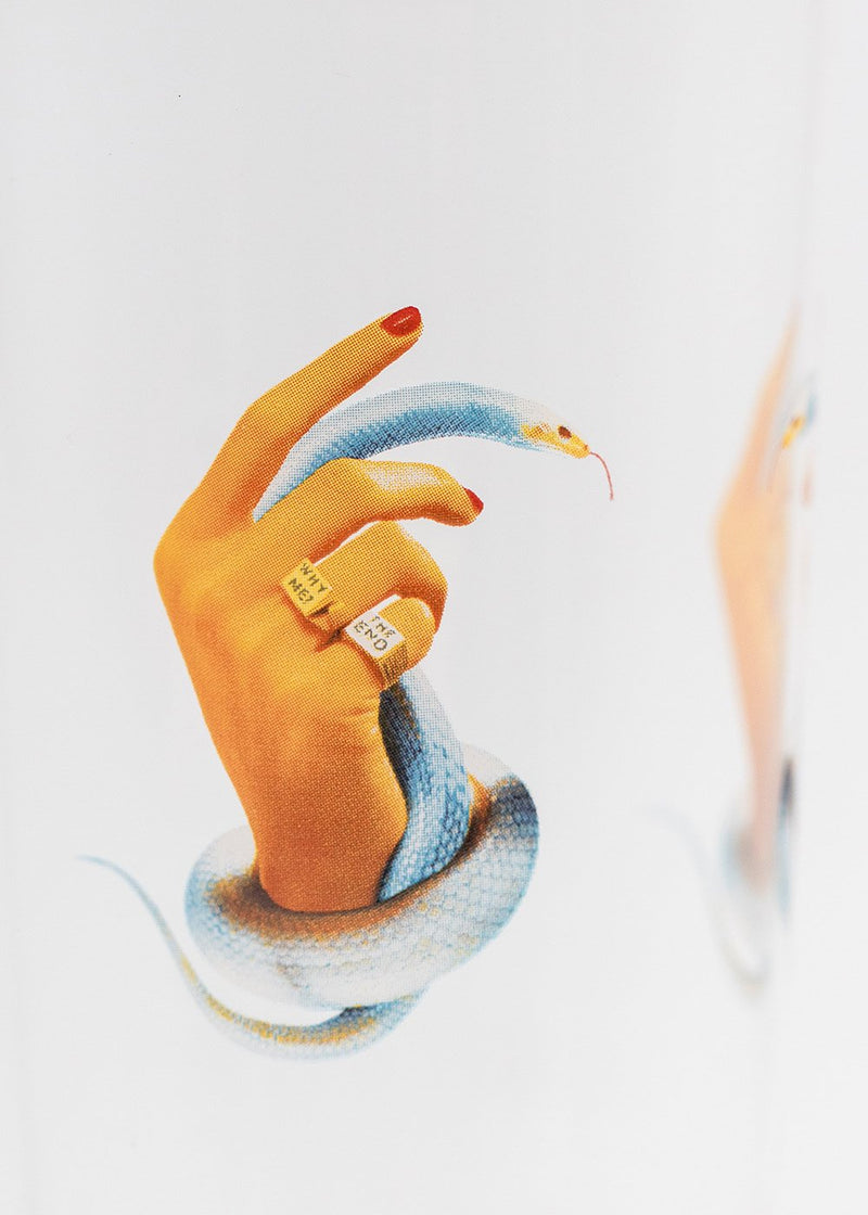 Seletti Toiletpaper Hands & Snakes Glass - NOBLEMARS