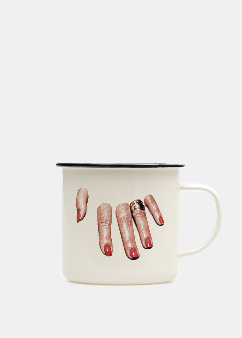Seletti Toiletpaper Finger Enamel Mug - NOBLEMARS