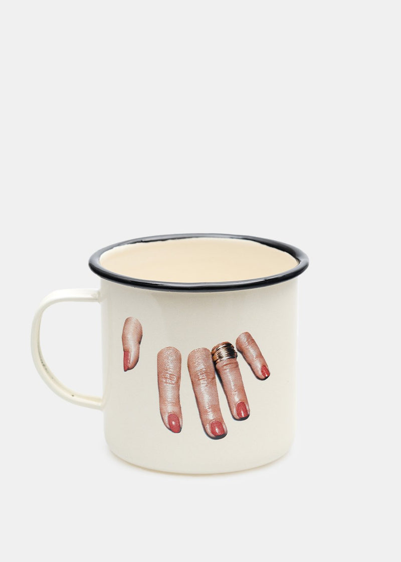 Seletti Toiletpaper Finger Enamel Mug - NOBLEMARS