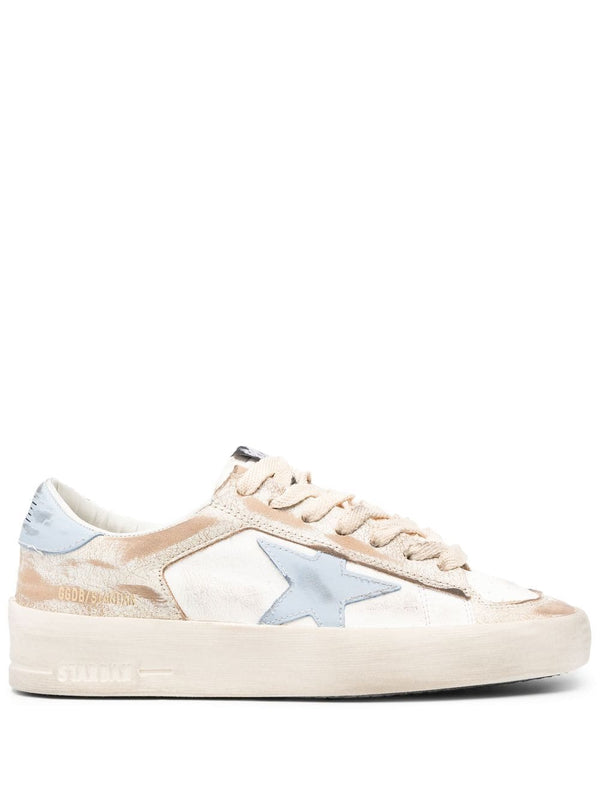 GOLDEN GOOSE WOMEN  STARDAN NAPPA AND SHINY LEATHER UPPER LEATHER STAR AND HEEL SNEAKER