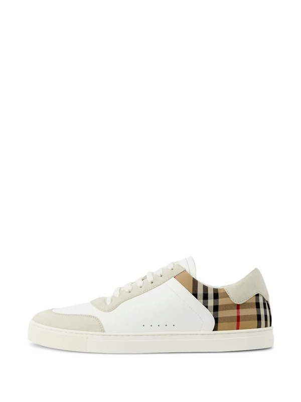 BURBERRY Men Vintage Check Panelled Sneakers - NOBLEMARS