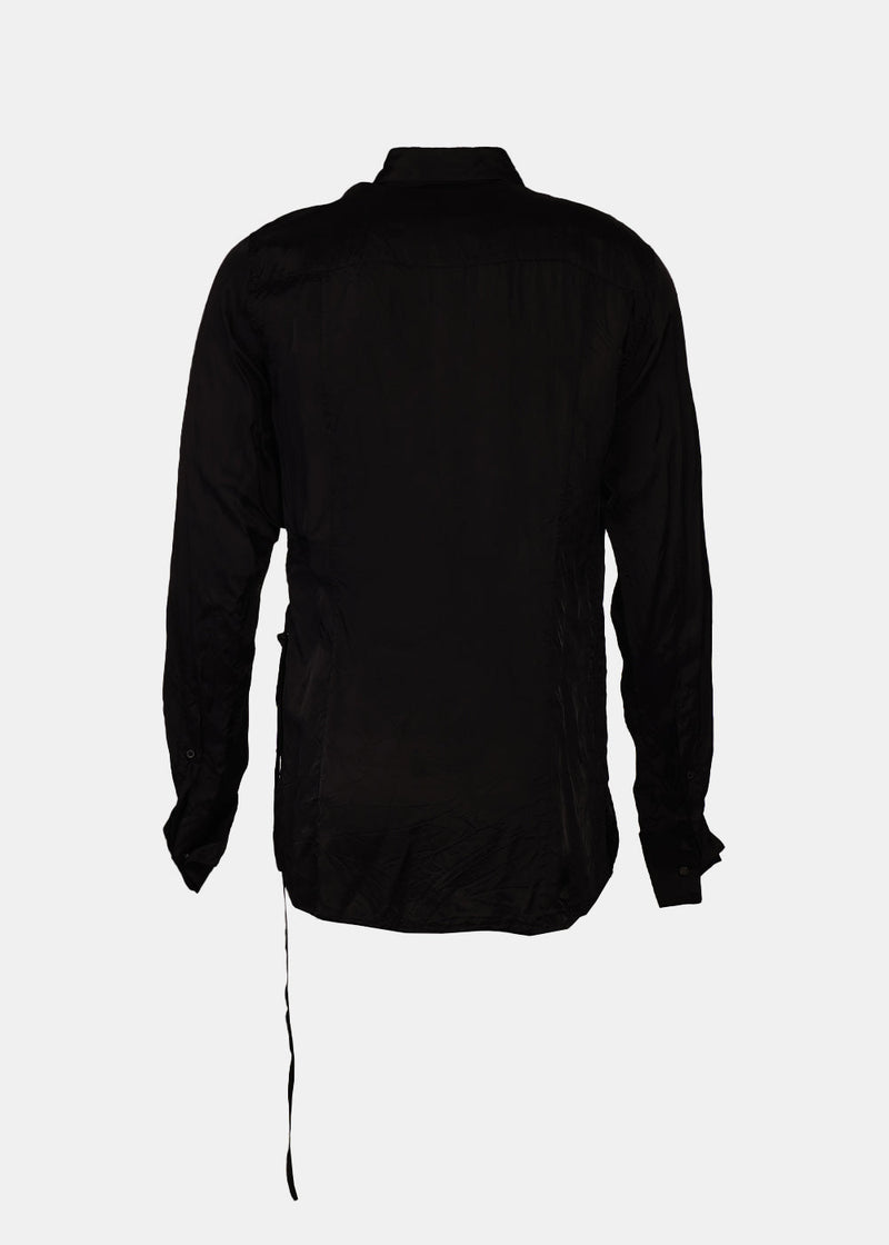 Dries Van Noten Black Wrap Shirt - NOBLEMARS