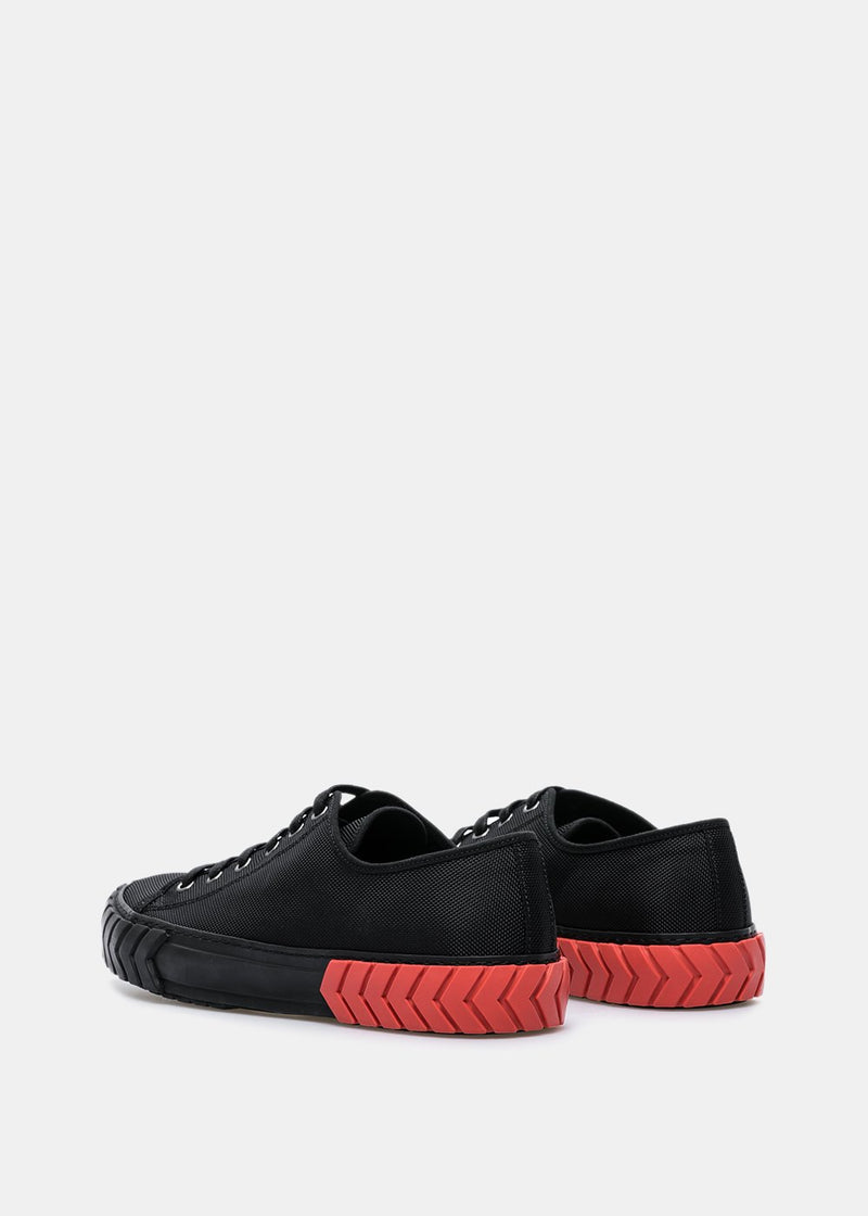 Both Black Tyres Heel Low-Top Sneakers - NOBLEMARS