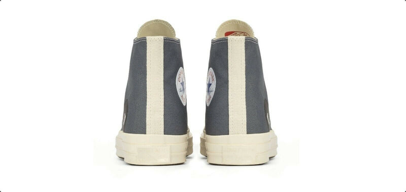 COMME DES GARCONS PLAY X CONVERSE CHUCK TAYLOR HIGH TOP SNEAKERS