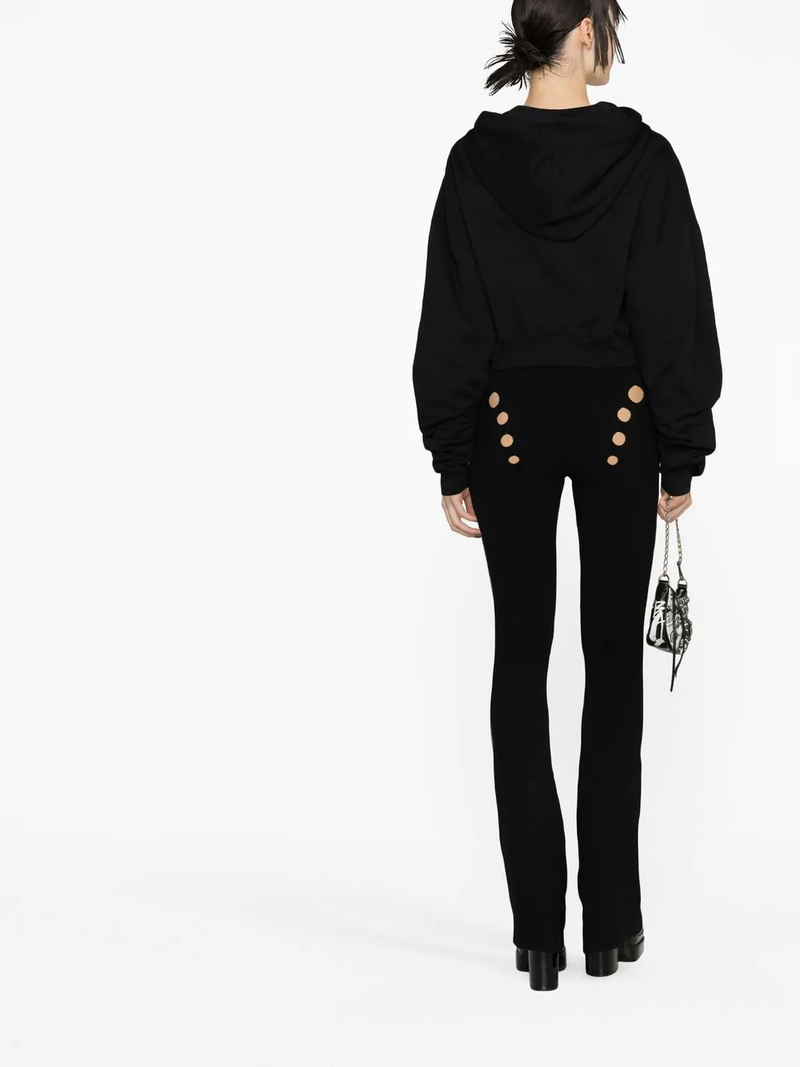 OFF-WHITE WOMEN FOR ALL HELV CROP OVER HOODIE - NOBLEMARS