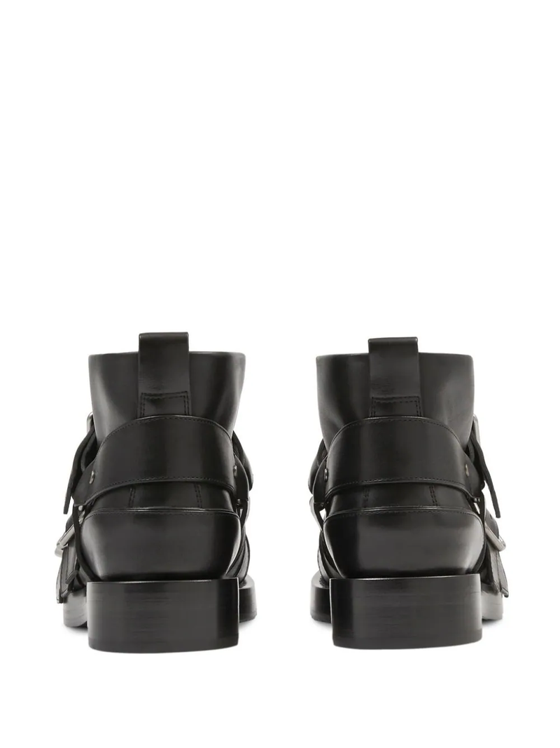 BURBERRY WOMEN LEATHER STRAP BOOTS - NOBLEMARS
