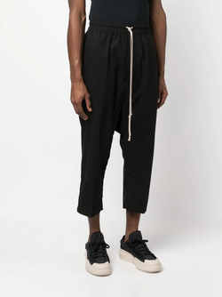 RICK OWENS MEN DRAWSTRING CROPPED PANTS - NOBLEMARS